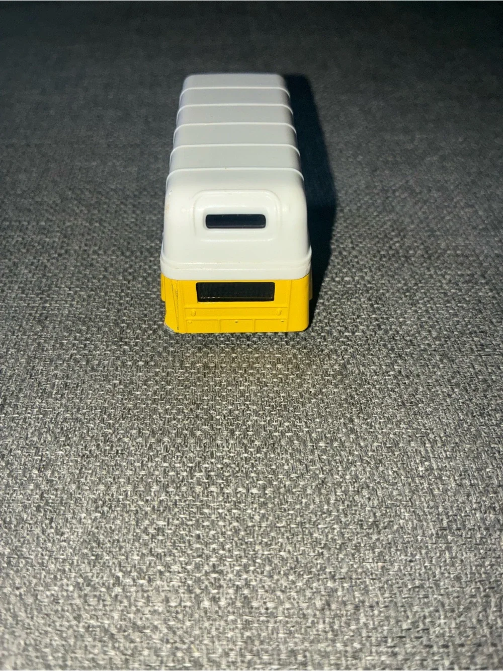 Yellow and White Double-Decker Metal Die-Cast Vintage Bus - Kids Toy